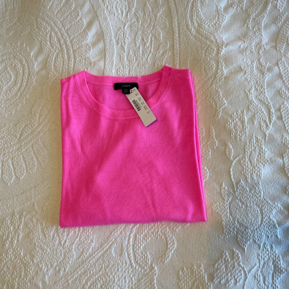 Ann Taylor hot pink crew neck sweater, XS